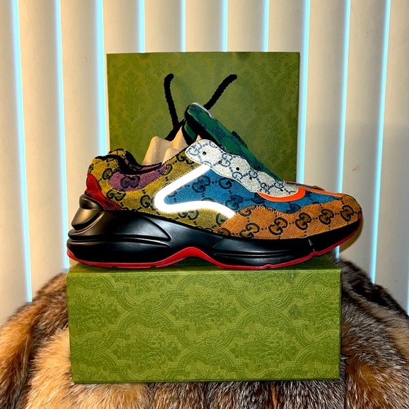 Gucci, luxurious multicolored gym shoes, a rare find They’re sold out! - Picture 2 of 8